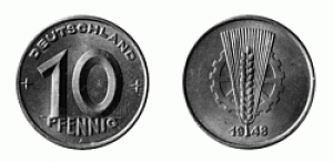 Zehn Pfennig 1948-1950 (J.1503)