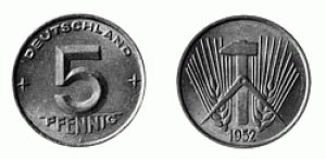 Fünf Pfennig 1952-1953 (J.1506)