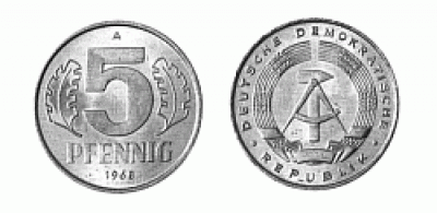 Fünf Pfennig 1968-1990 (J.1509)